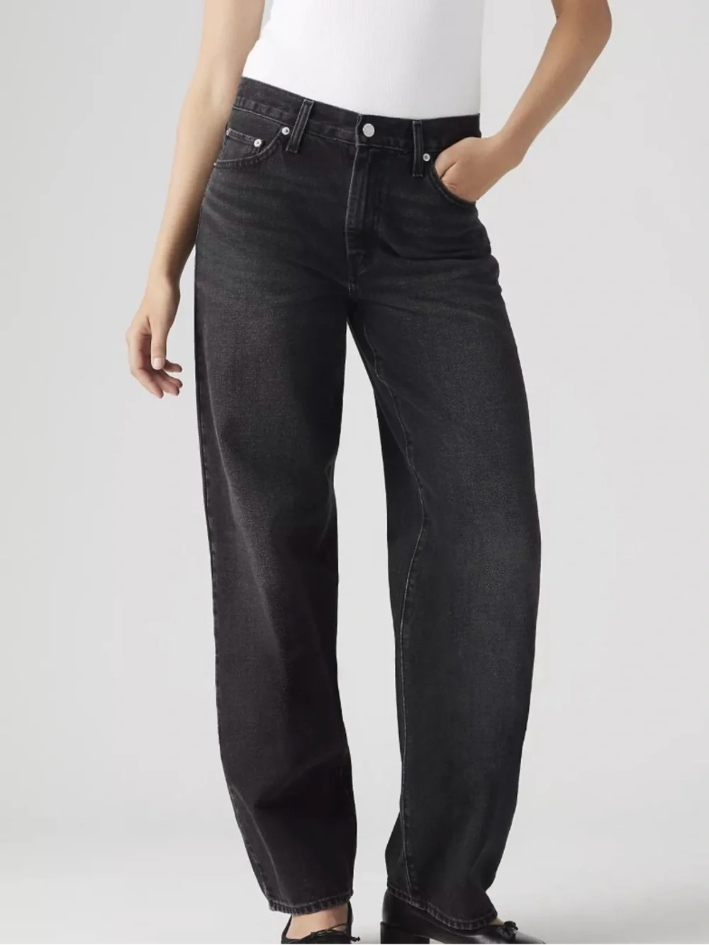 NWT Levi’s Baggy Dad Denim Jeans - Black